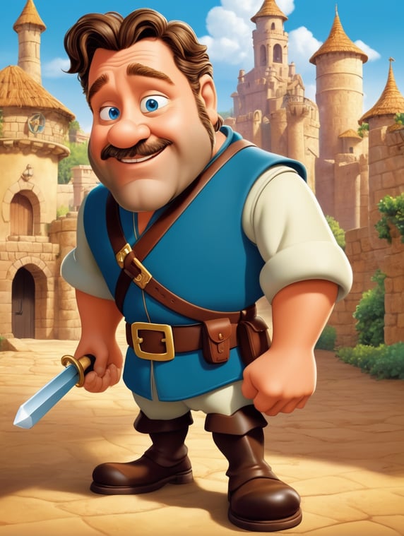 toon, Russell Crowe as Máximo Décimo Meridio as cartoon character, disney classic cartoon