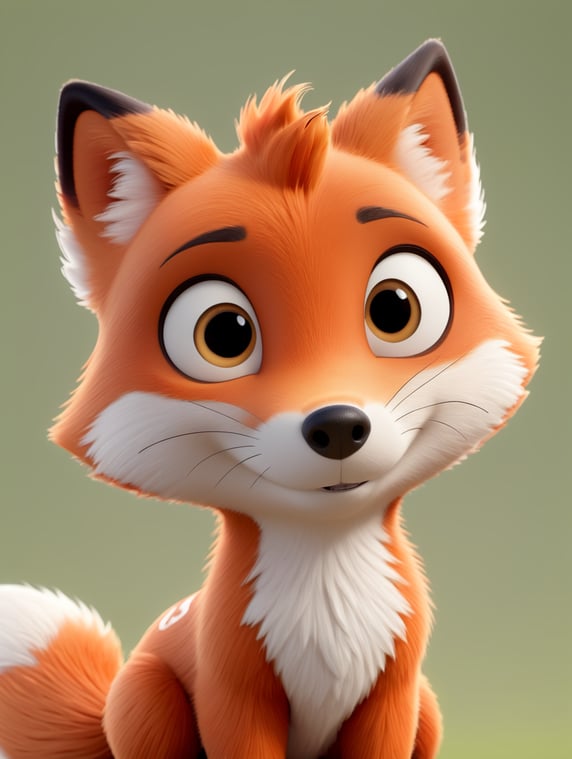 Cheerful fox; Веселый лис