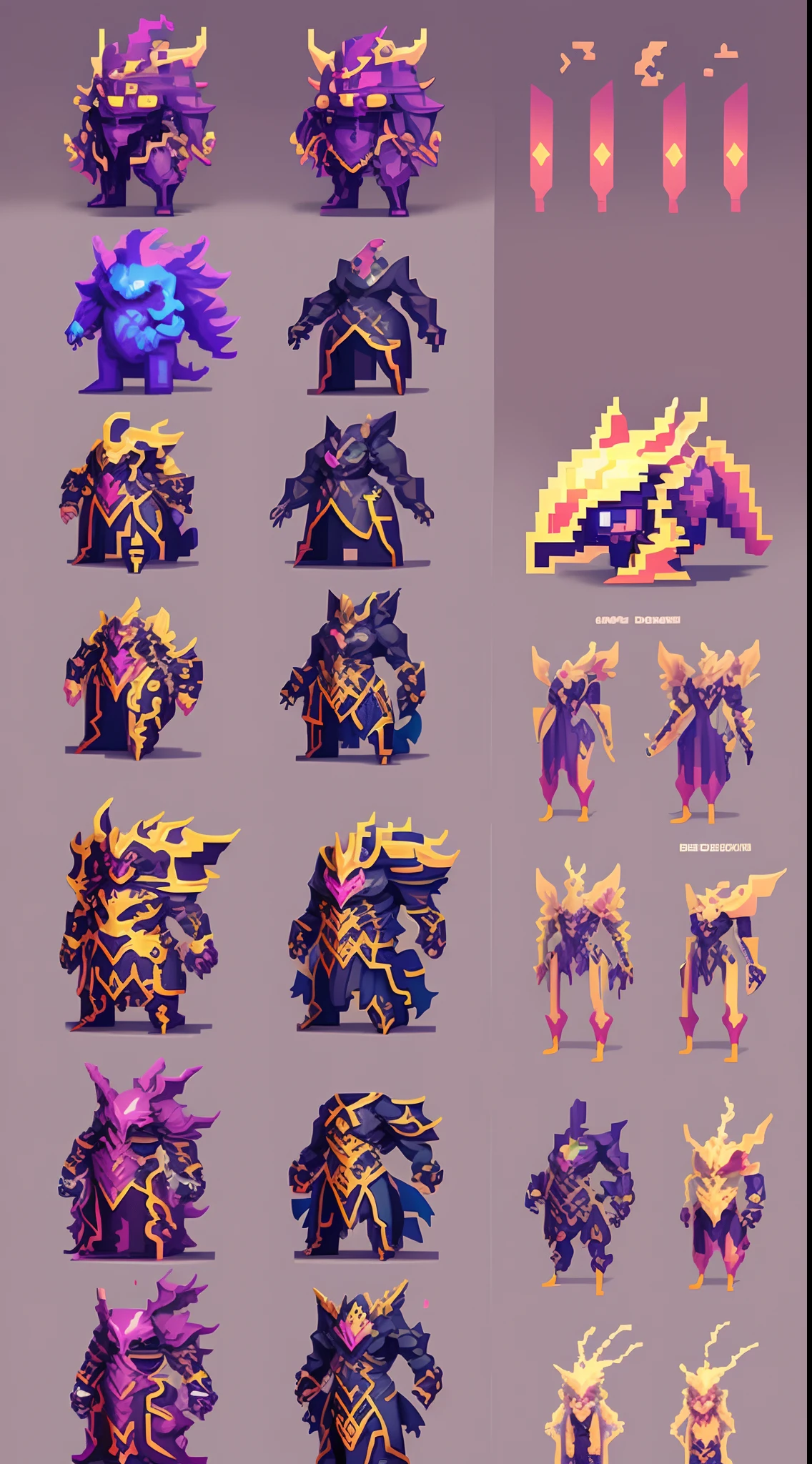 Stable Diffusion Prompt: A bunch of different types of armor and armors