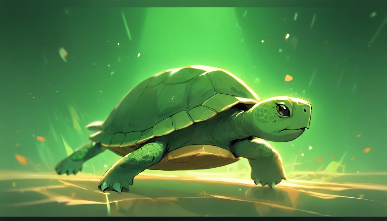 Stable Diffusion Prompt: There is a turtle that is walking on a dirt ground