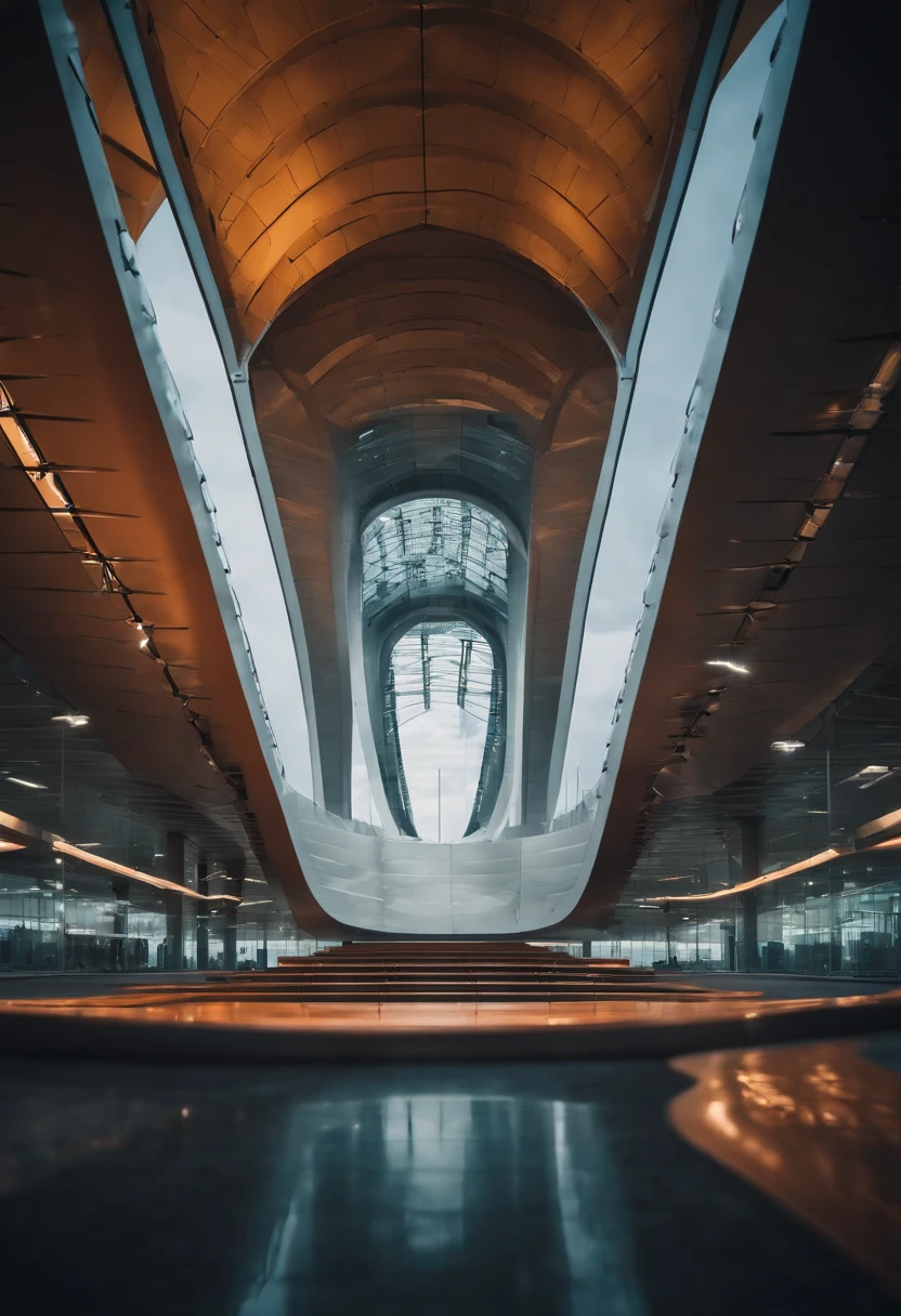 Stable Diffusion Prompt: Majestic large building with expansive ceiling ...