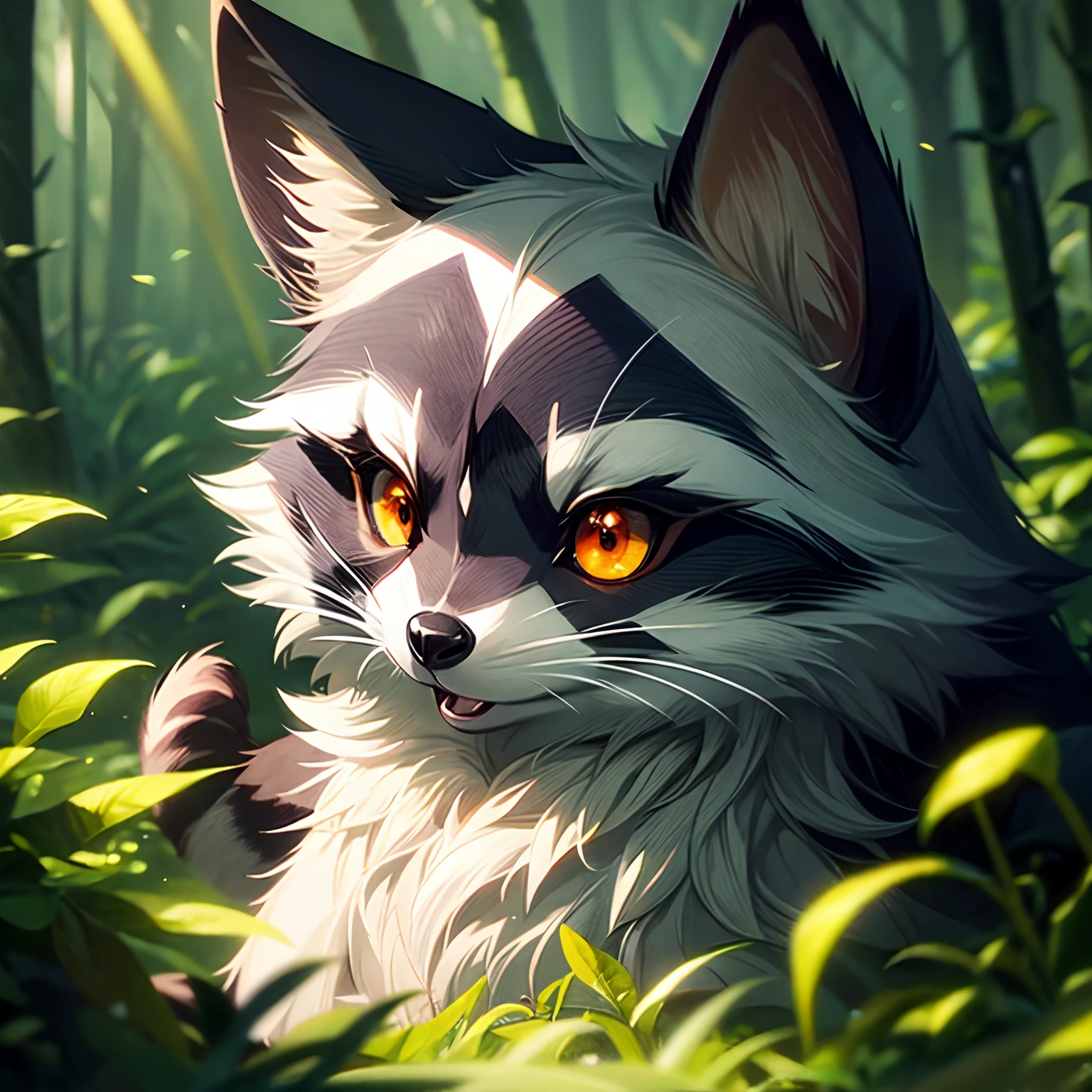 Stable Diffusion Prompt: A cat sitting in the grass, enjoying nature