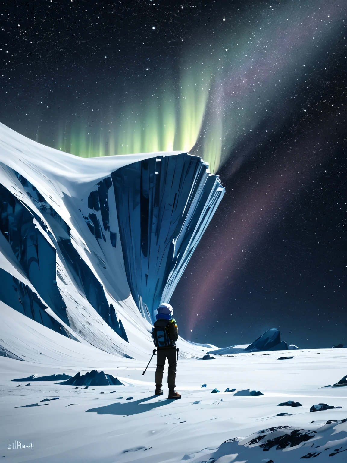Stable Diffusion Prompt: Arafed skier amid snowy peaks with stunning ...