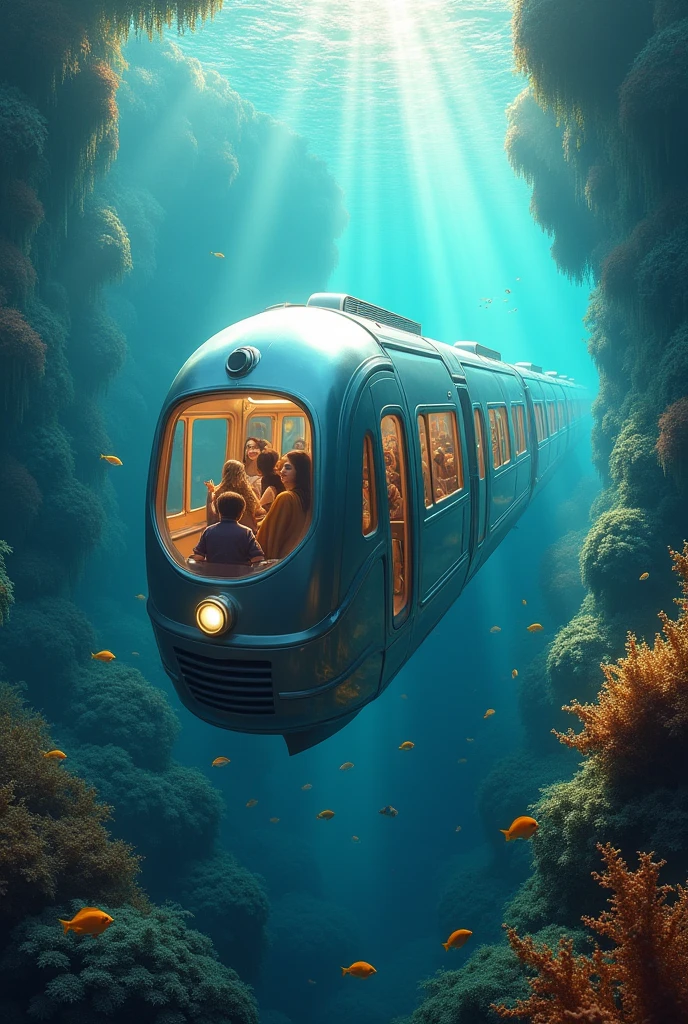 Stable Diffusion Prompt: Underwater Train: Unique submerged railway ...