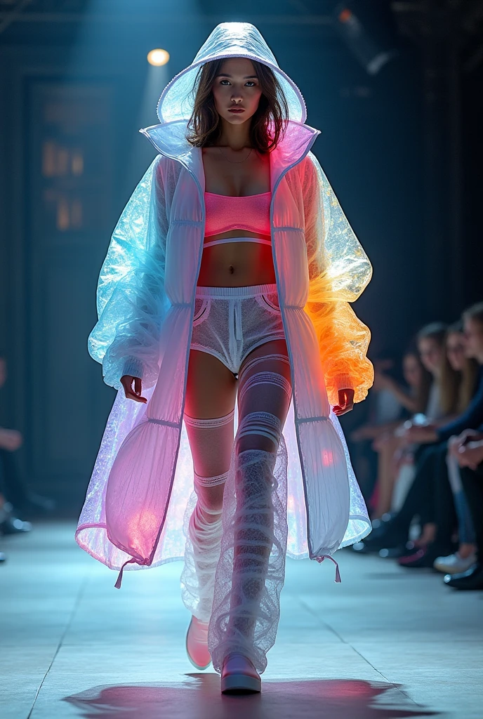 Stable Diffusion Prompt: Created a space-related high fashion show look ...