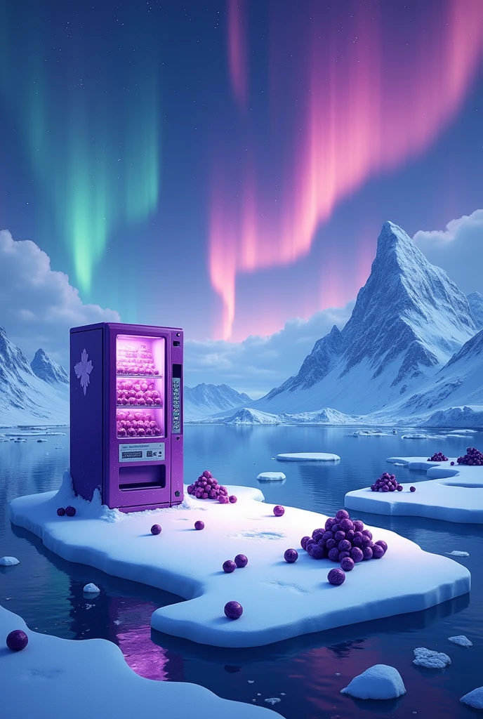 Stable Diffusion Prompt: Explore a frozen Arctic island surrounded by ...
