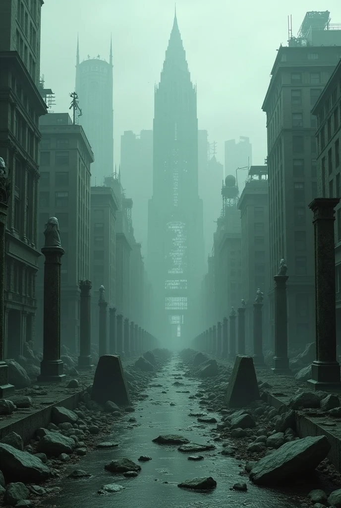 Stable Diffusion Prompt: Ancient city ruins with mysterious elements ...