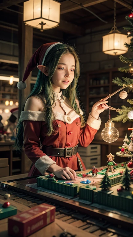 Stable Diffusion Prompt: Colorful female Elf Mage in a magical fantasy ...