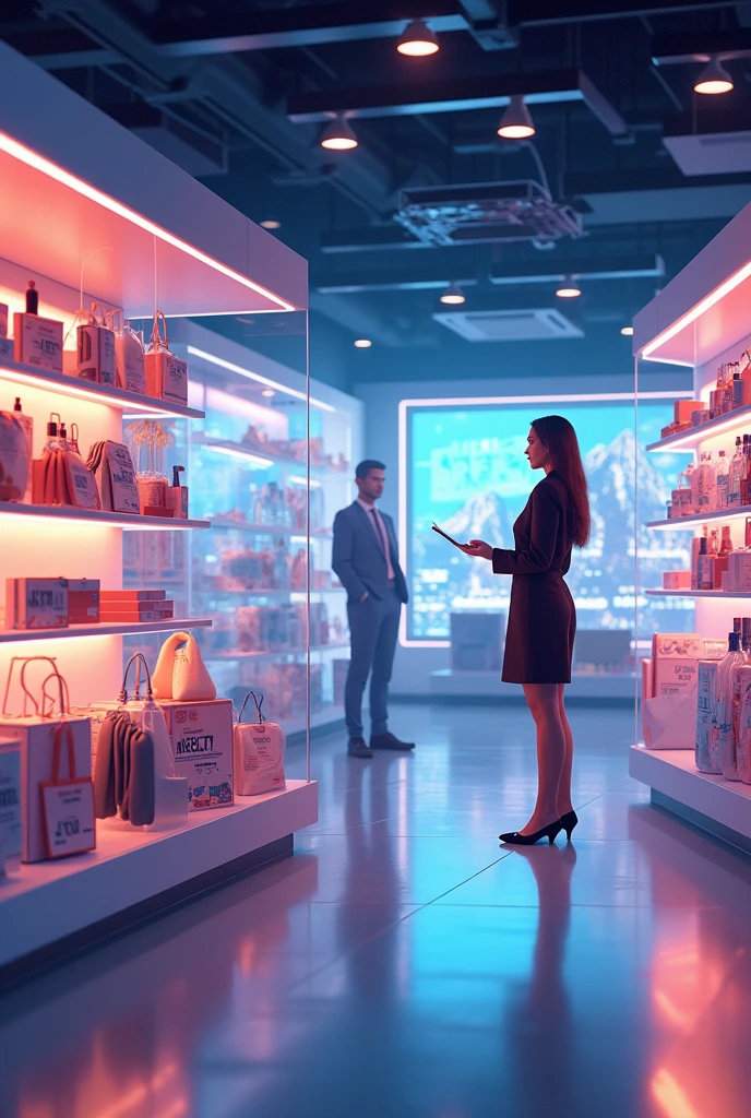 Stable Diffusion Prompt: Virtual store platform for various products