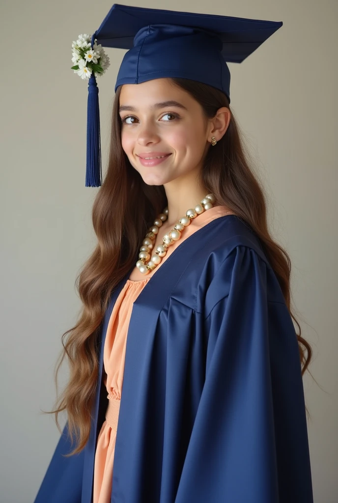 Stable Diffusion Prompt: Girl in light apricot, indigo gown ...