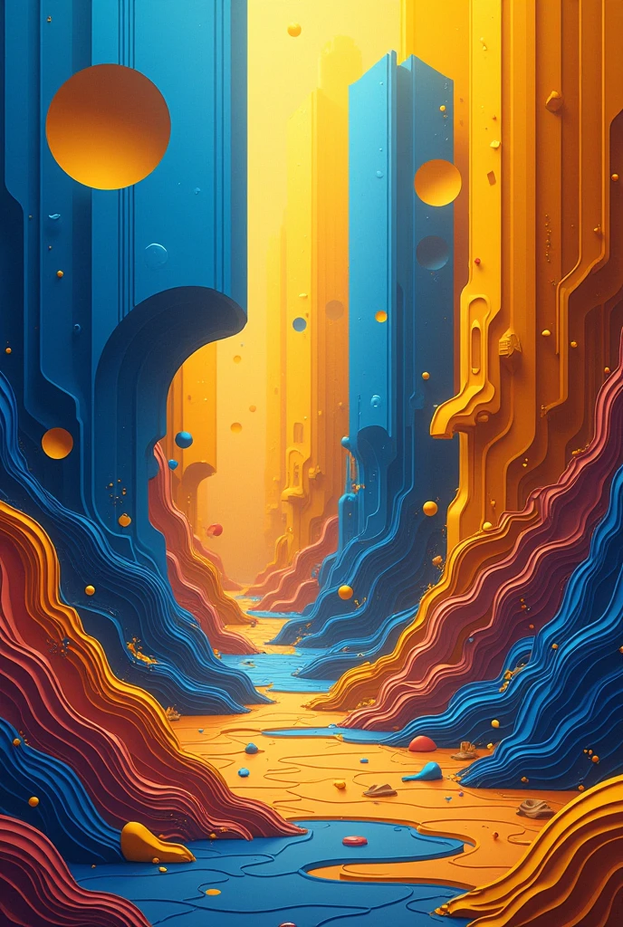 Stable Diffusion Prompt: Blue and yellow are primary colors essential ...