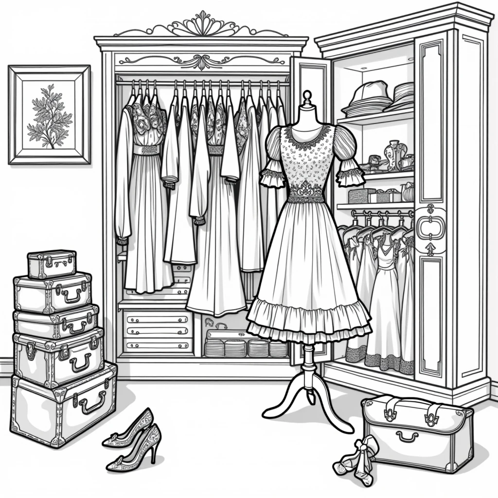 Stable Diffusion Prompt: Create a beautifully detailed black-and-white ...