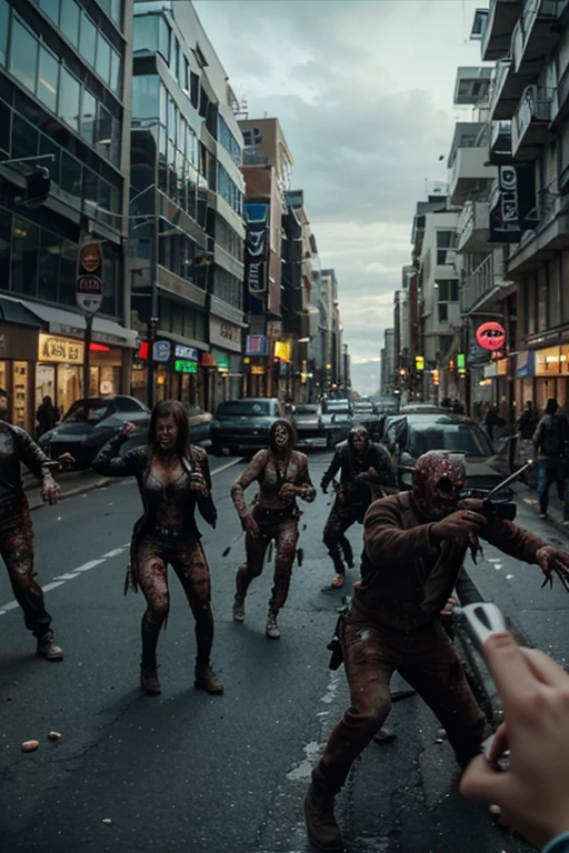 Stable Diffusion Prompt: Create a viral zombie city attack video for ...