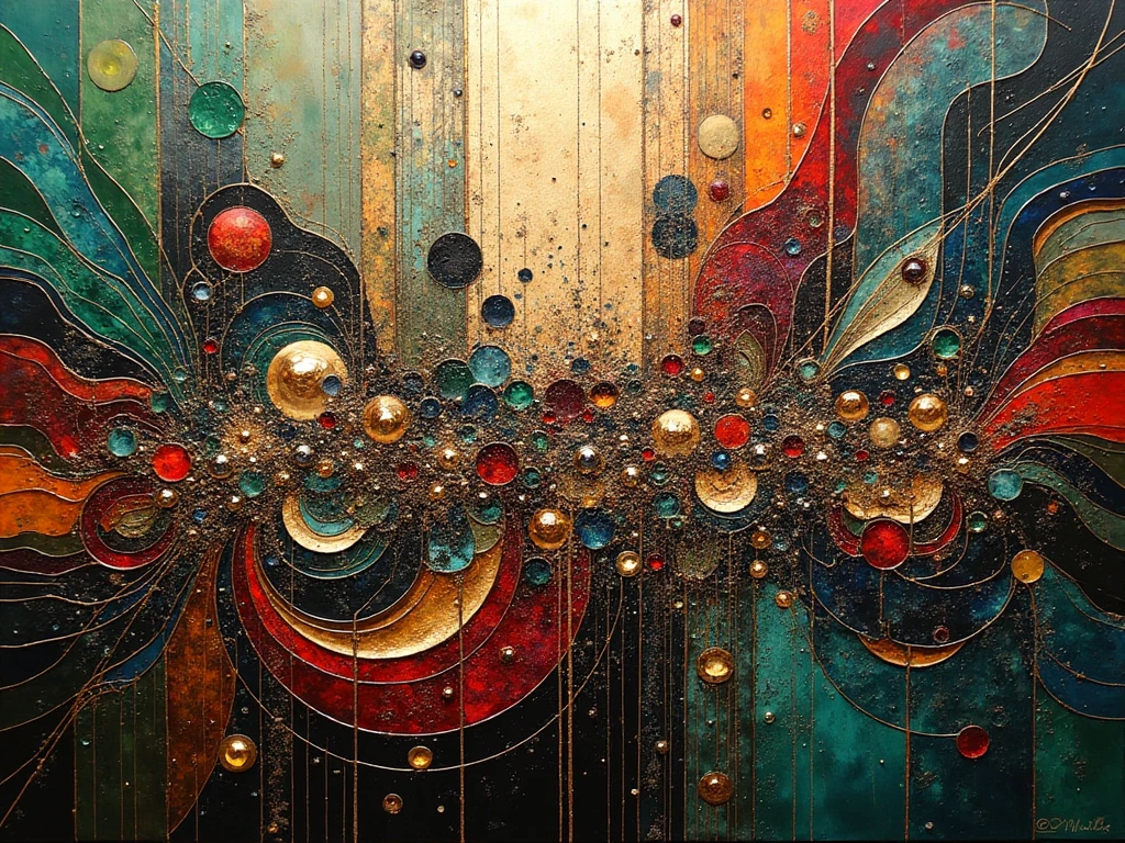 Stable Diffusion Prompt: A highly intricate abstract painting composed ...