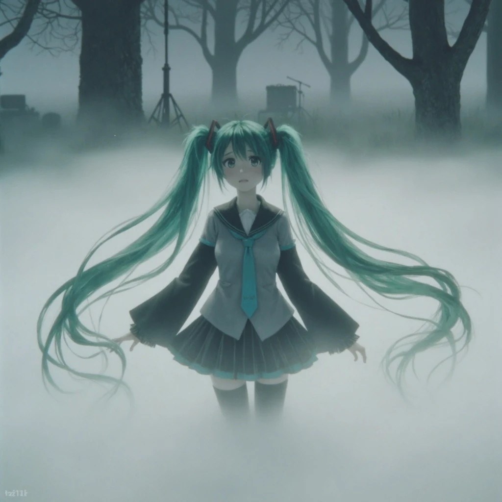 Stable Diffusion Prompt: Ezh1k animated portrait of Hatsune Miku ...